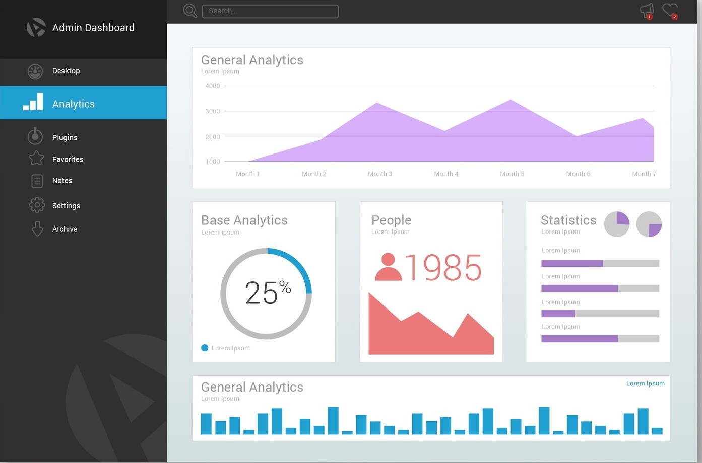 desarrollo con laravel dashboard Panel de control de un proyecto